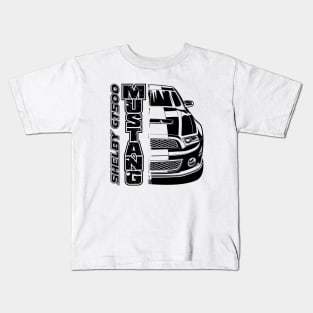 Mustang Shelby GT500 (Black Print) Kids T-Shirt